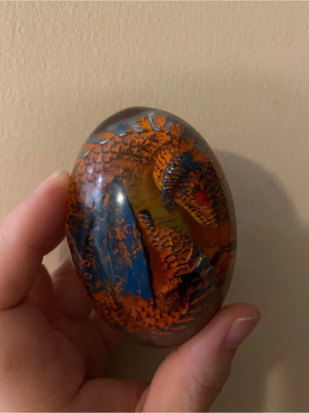 Green Dragon Resin Egg Décor for Reptile Lovers